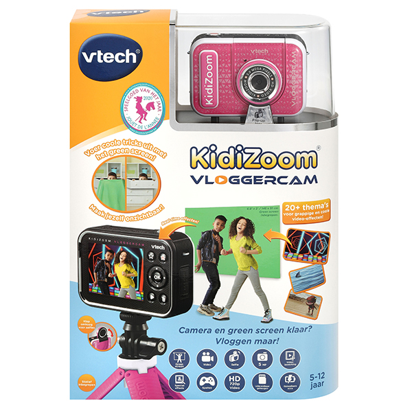 invoegen aantal Voorzieningen VTech KidiZoom Vloggercam roze